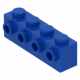 LEGO kocka 1x4 oldalán négy bütyökkel, kék (30414)